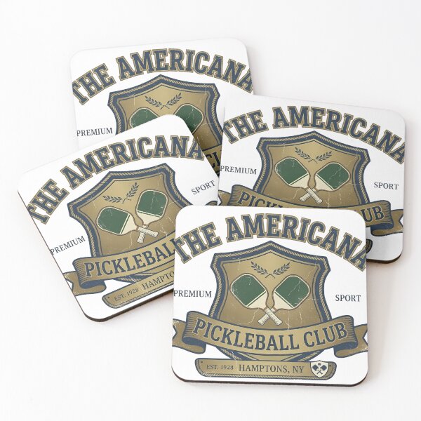 Item preview, The Americana Pickleball Club | Vintage Hamptons Sports Crest designed and sold by HERITAGE COURT.