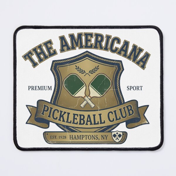 Item preview, The Americana Pickleball Club | Vintage Hamptons Sports Crest designed and sold by HERITAGE COURT.