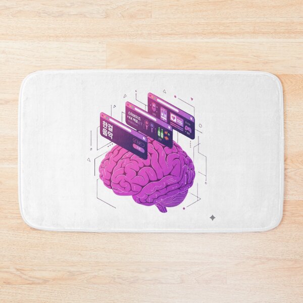 Item preview, Korean brain browser tabs language learner polyglot kpop tech gift designed and sold by language-des.