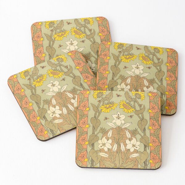Item preview, Sunflowers, Lilies and Bees designed and sold by GrayHareCards.