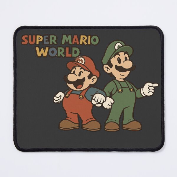Item preview, Aesthetic Super Mario Bros Old School Mario&Luigi for Laptop, Phones designed and sold by SoLOriensStudio.