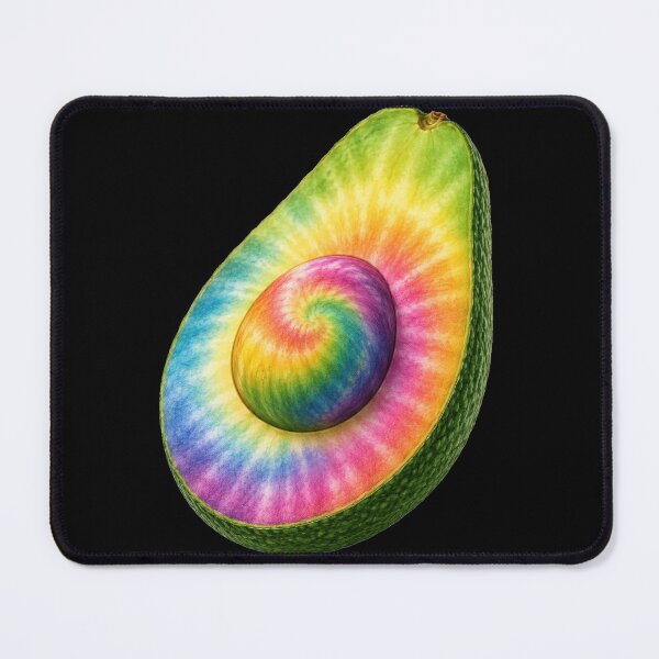 Item preview, Rainbow Tie Dye Avocado Art designed and sold by jgvisualarts.