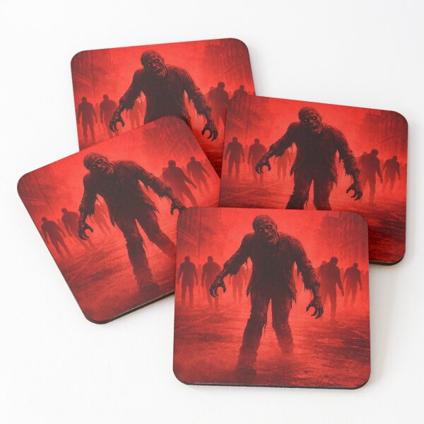 Item preview, Red Zombie Apocalypse Undead Horror Walkers designed and sold by bellaever.