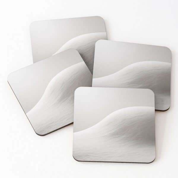 Item preview, Minimalist White Snow Dunes | Soft Abstract Winter Landscape Digital Art designed and sold by Midnight Veil Designs.