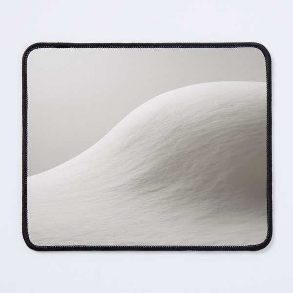 Item preview, Minimalist White Snow Dunes | Soft Abstract Winter Landscape Digital Art designed and sold by Midnight Veil Designs.