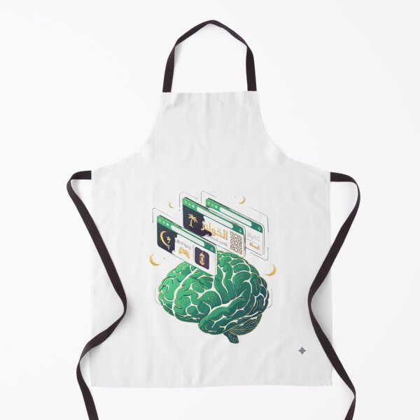 Item preview, Arabic brain browser tabs polyglot language learner calligraphy tech gift designed and sold by language-des.