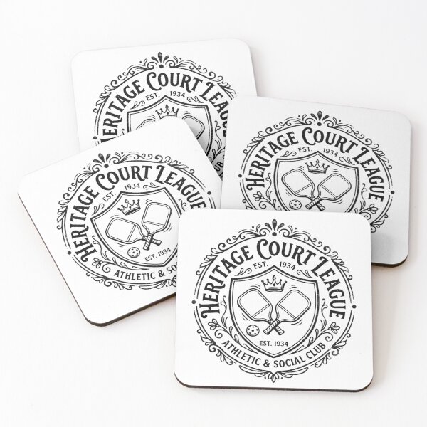 Item preview, Elite Court Kings Pickleball Crest | Vintage Athletic Club Emblem designed and sold by HERITAGE COURT.