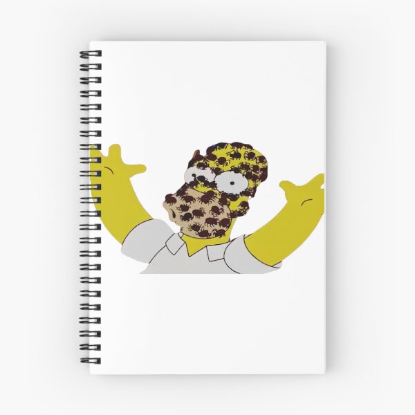 Item preview, Scared Homer Simpson Covered in Spiders Halloween Cartoon designed and sold by DohLab.