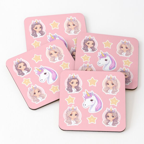 Item preview, Kawaii Magical Girls & Unicorn Sticker Pack: Cute Anime Princess & Stars Aesthetic designed and sold by Yasmine Mohammed.
