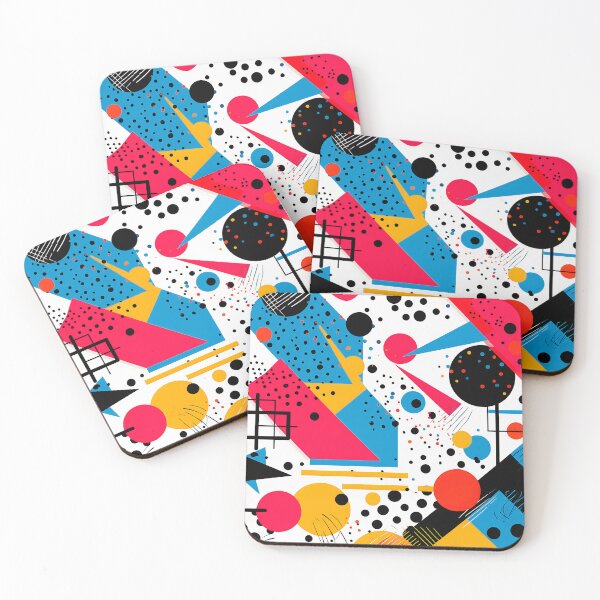 Item preview, Memphis Red, Blue, And White Geometric Abstract Designs designed and sold by DEC02.