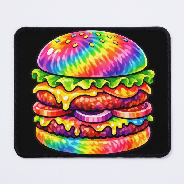 Item preview, Tie Dye Rainbow Burger designed and sold by jgvisualarts.