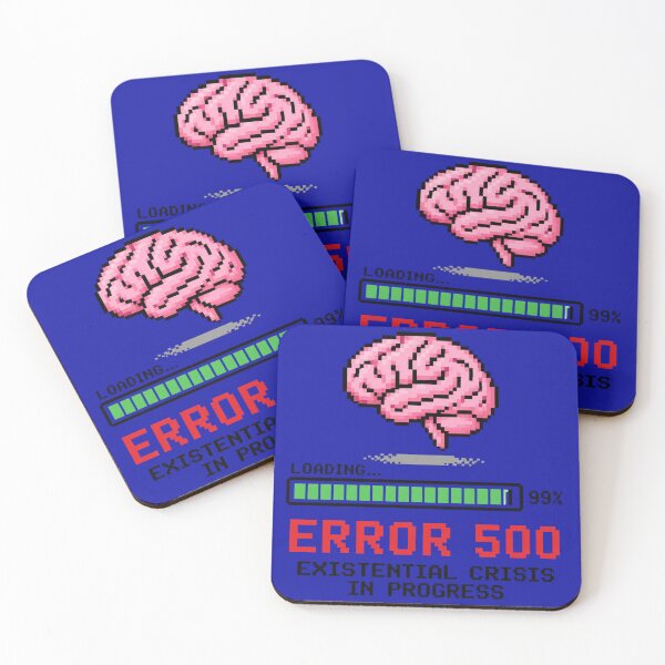 Item preview, Error 500 Existential Crisis Funny AI Tech Burnout Meme designed and sold by PixelPublishing.