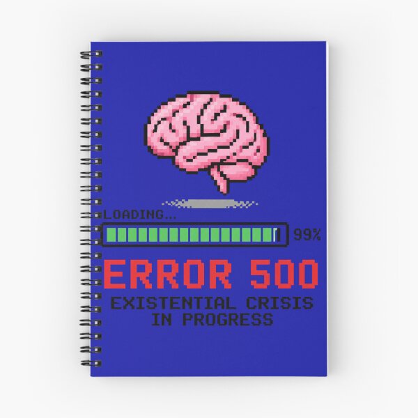 Item preview, Error 500 Existential Crisis Funny AI Tech Burnout Meme designed and sold by PixelPublishing.