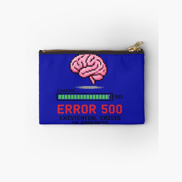 Item preview, Error 500 Existential Crisis Funny AI Tech Burnout Meme designed and sold by PixelPublishing.