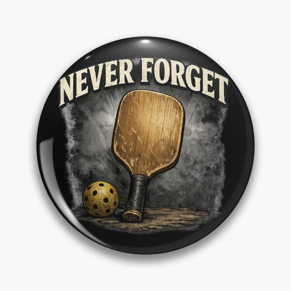 Item preview, Never Forget Wooden Paddle Vintage Pickleball designed and sold by Pickleball Globe.