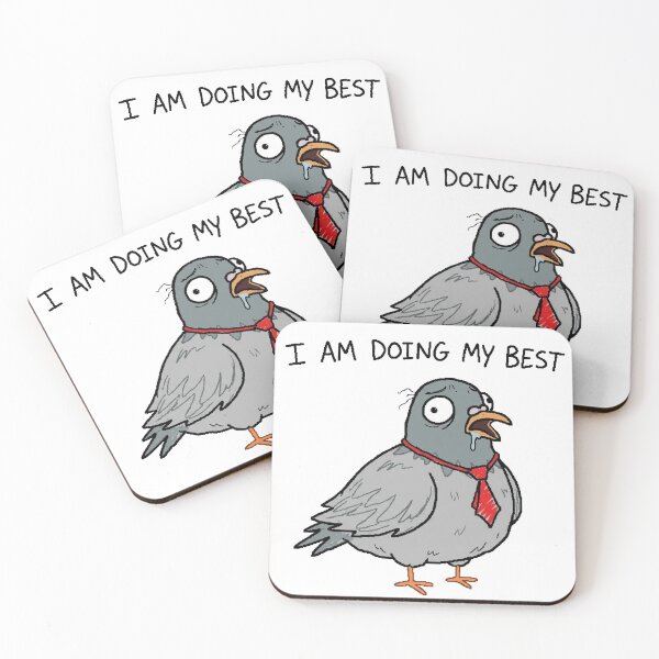 Item preview, I Am Doing My Best MS Paint Pigeon Corporate Humor designed and sold by Retro Mood Co.