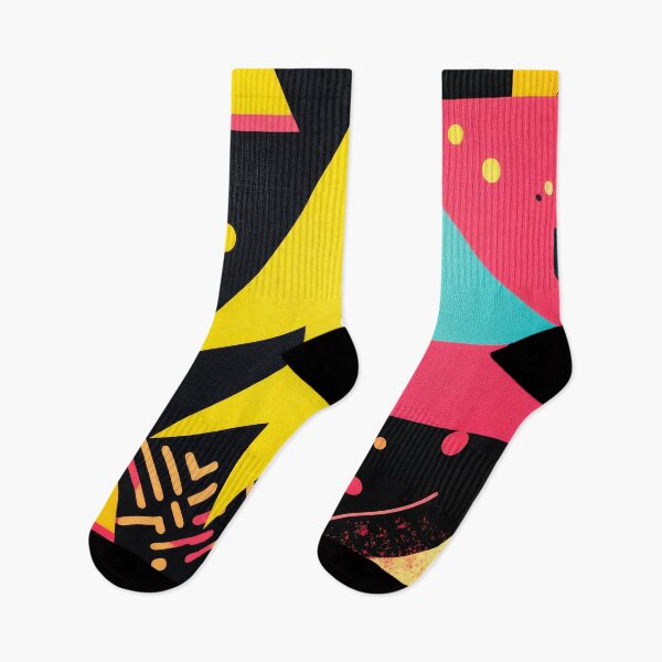 Item preview, Memphis Style Retro 1980's Yellow, Black, Pink Designs designed and sold by DEC02.