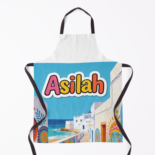 Aperçu de l'œuvre Asilah Morocco Coastal Medina  créée et vendue par Modefissi.