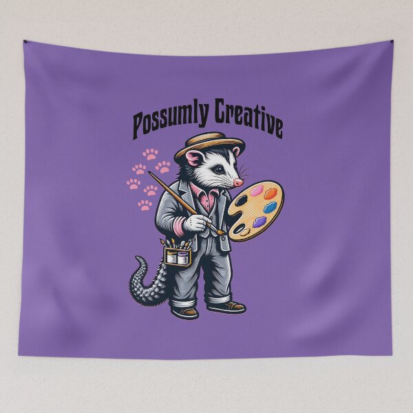 Item preview, Possumly Creative Funny Artist Possum Painter Design designed and sold by Sachie's Studio.