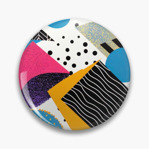 Item preview, Memphis Style Retro 1980's Pink, Blue, Yellow Designs designed and sold by DEC02.