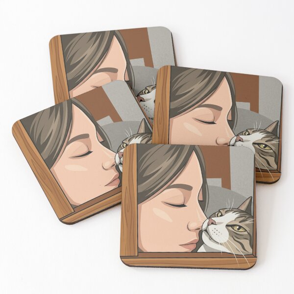 Item preview, Girl and her Cat designed and sold by Kirevia.