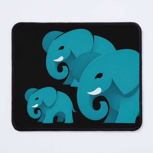 Item preview, Modern Style Elephant Family designed and sold by CarolM.