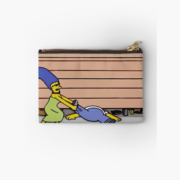 Item preview, Marge Dragging Homer Simpson Garage Door Meme designed and sold by DohLab.