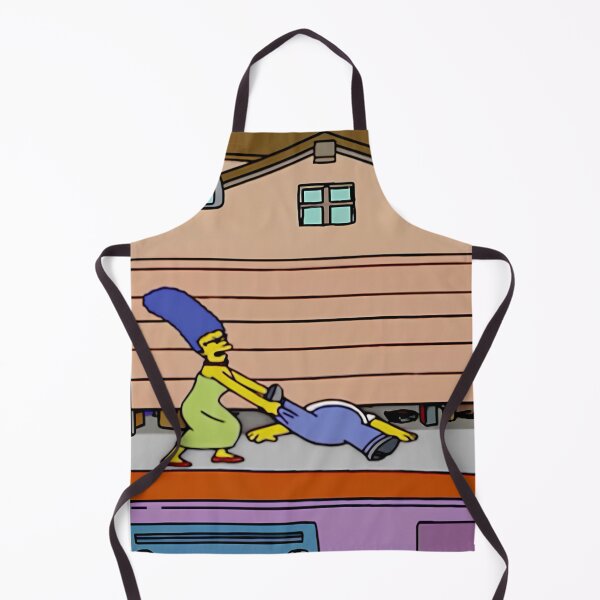 Item preview, Marge Dragging Homer Simpson Garage Door Meme designed and sold by DohLab.
