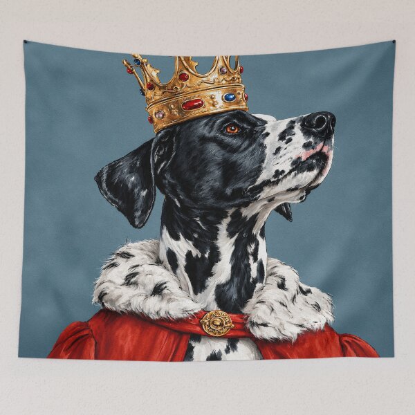 Item preview, Dalmatian King Portrait designed and sold by prettykaler.