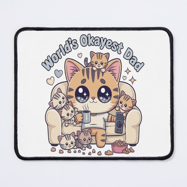 Item preview, Funny Cat Dad Graphic | Cute Pastel Cartoon Style | Relaxed Dad Humor designed and sold by InspiredCreatives.