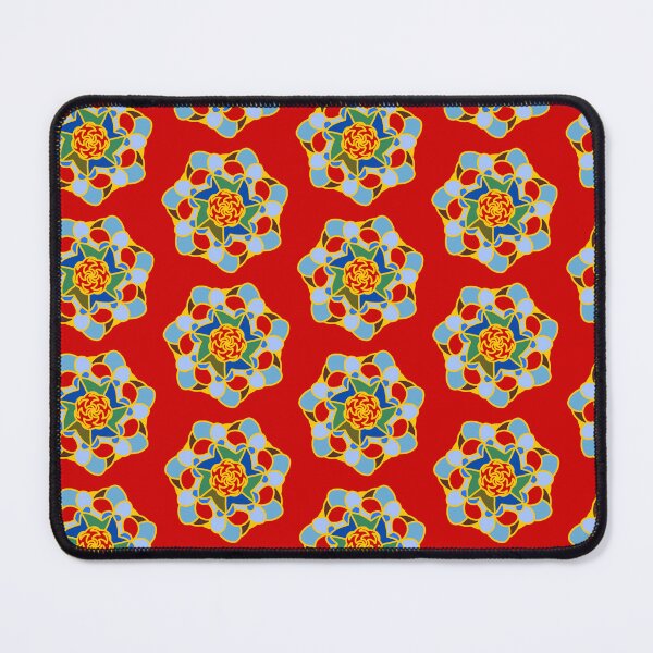 Item preview, Colorful Floral Mandala Blue Green Yellow designed and sold by Provinces de France.