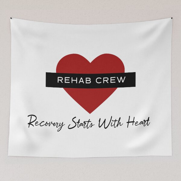 Item preview, Rehab Crew - Recovery Starts With Heart designed and sold by Pouls and Prints.