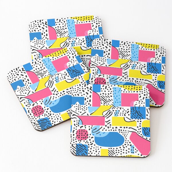 Item preview, Memphis-Inspired 1980's Pink, Blue, And Yellow Designs designed and sold by DEC02.