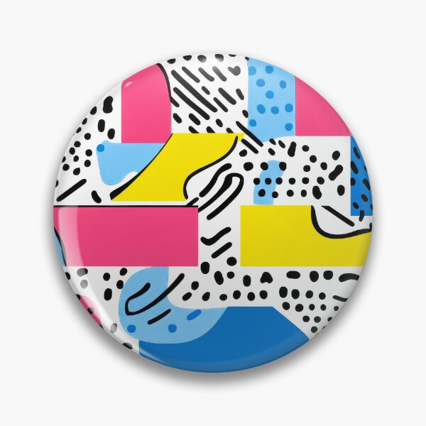 Item preview, Memphis-Inspired 1980's Pink, Blue, And Yellow Designs designed and sold by DEC02.