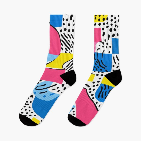 Item preview, Memphis-Inspired 1980's Pink, Blue, And Yellow Designs designed and sold by DEC02.