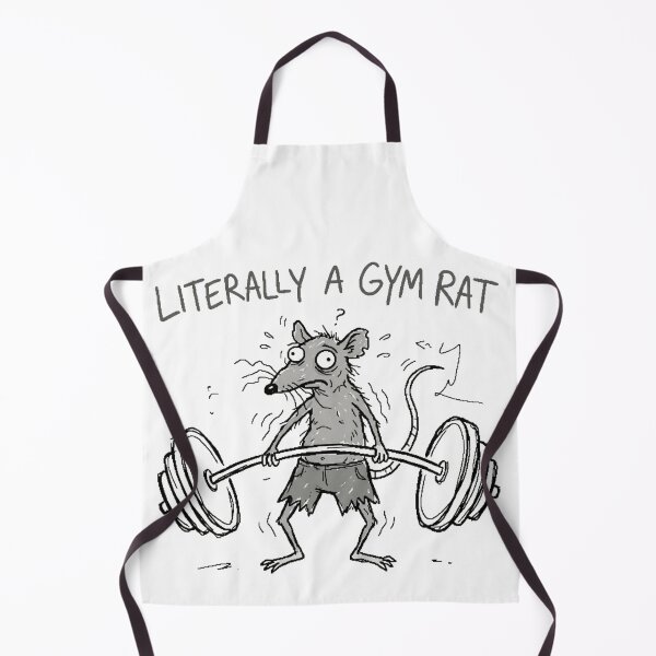 Item preview, Gym Rat Literally Badly Drawn Mouse Fitness Humor designed and sold by Retro Mood Co.