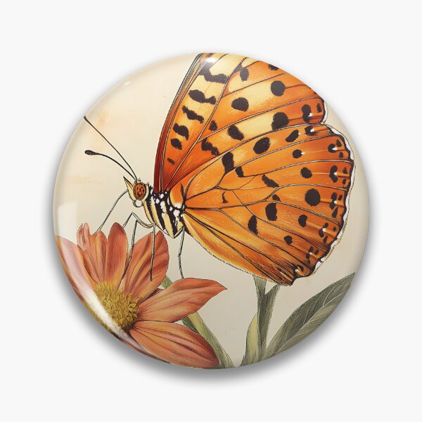 Item preview, Borboleta-Maracujá-Laranja — Gravura Botânica Vintage | Atlantic Forest designed and sold by AtlanticForest.