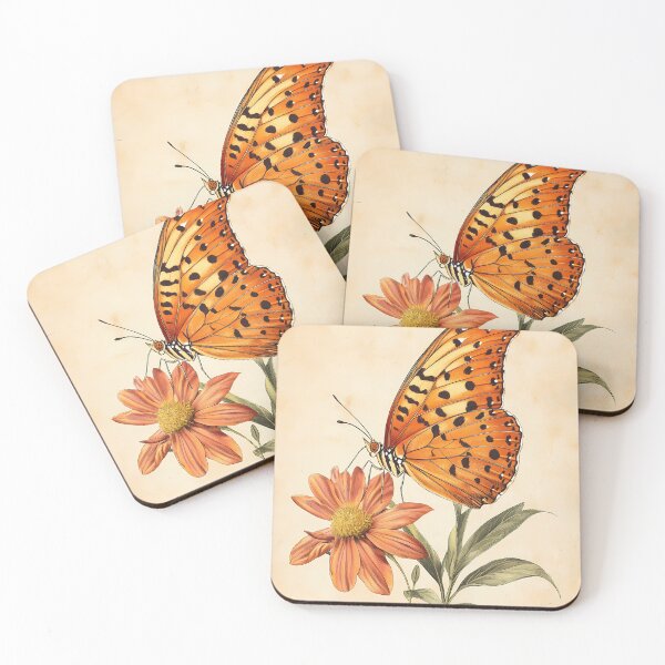Item preview, Borboleta-Maracujá-Laranja — Gravura Botânica Vintage | Atlantic Forest designed and sold by AtlanticForest.