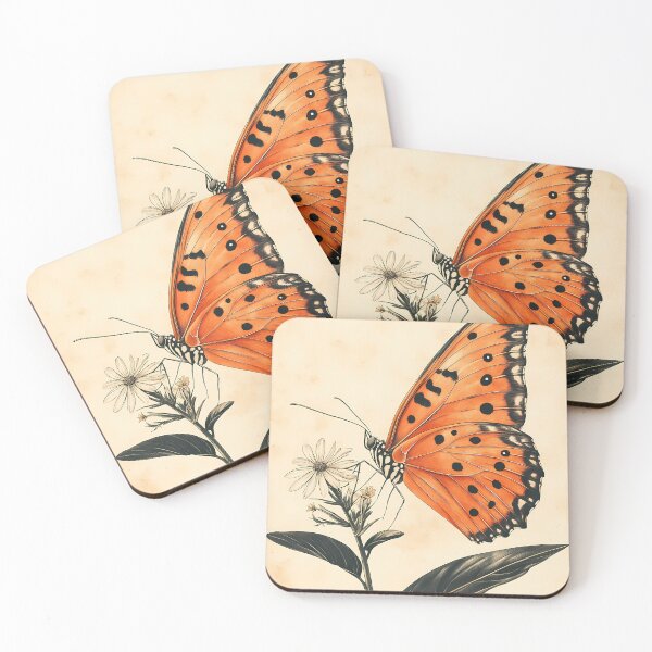 Item preview, Borboleta-Maracujá-Laranja — Ilustração Científica Vintage | Atlantic Forest designed and sold by AtlanticForest.