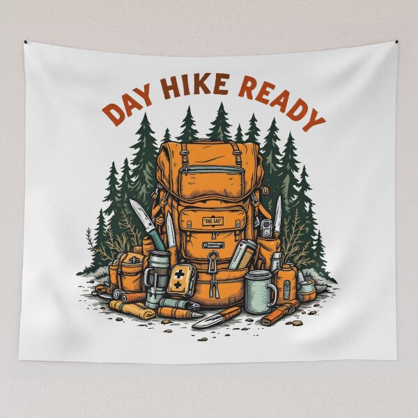Item preview, Day Hike Overpacking Humor Outdoors designed and sold by NorthingShop.