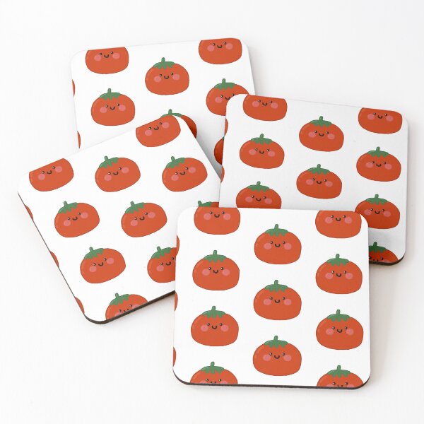 Item preview, Cute Kawaii Tomato Blushing Vegetable Illustration designed and sold by BitDoodle.