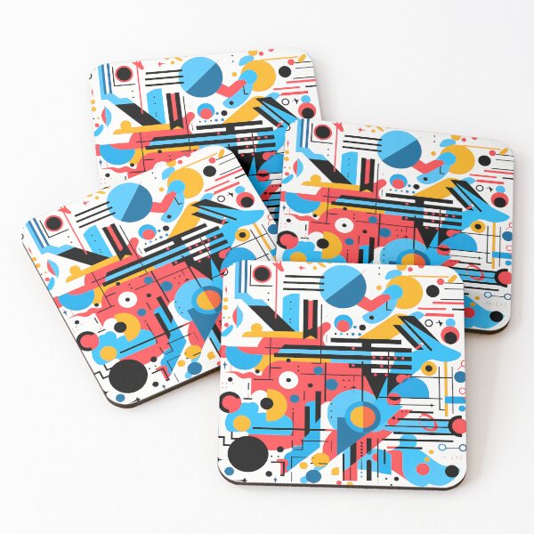 Item preview, Memphis Style Retro 1980's Red, Yellow, Blue Designs designed and sold by DEC02.
