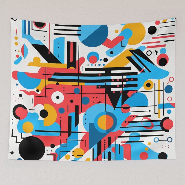 Item preview, Memphis Style Retro 1980's Red, Yellow, Blue Designs designed and sold by DEC02.