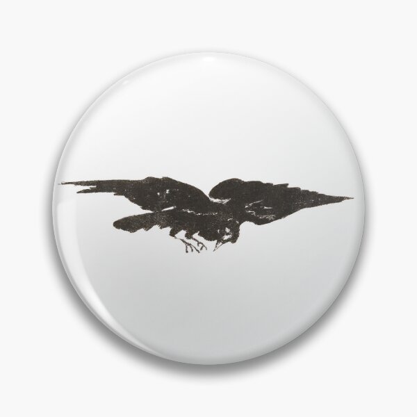 Item preview, The Flying Raven, Ex Libris for "The Raven" by Edgar Allan Poe 1875 designed and sold by AnimaliaStar.