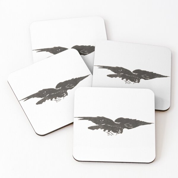 Item preview, The Flying Raven, Ex Libris for "The Raven" by Edgar Allan Poe 1875 designed and sold by AnimaliaStar.