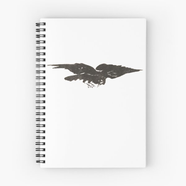 Item preview, The Flying Raven, Ex Libris for "The Raven" by Edgar Allan Poe 1875 designed and sold by AnimaliaStar.