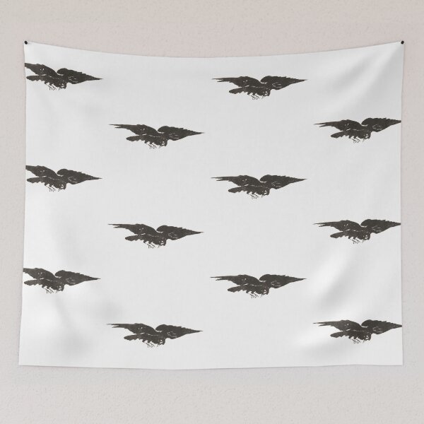 Item preview, The Flying Raven, Ex Libris for "The Raven" by Edgar Allan Poe 1875 designed and sold by AnimaliaStar.