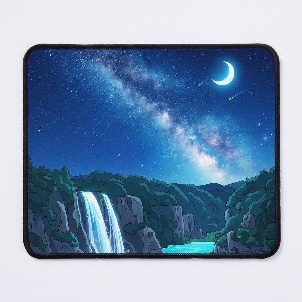 Item preview, Starry Sky Plitvice Lakes Travel Poster designed and sold by SpiriTravels.