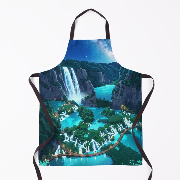 Item preview, Starry Sky Plitvice Lakes Travel Poster designed and sold by SpiriTravels.