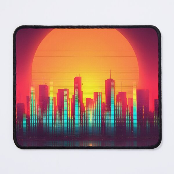 Item preview, Neon horizon city designed and sold by Newrealis.